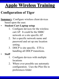 Apple Wireless Training Power Point