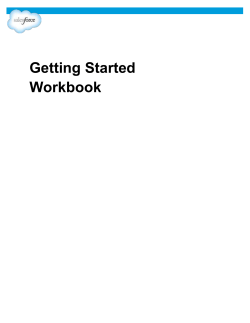 Getting Started Workbook