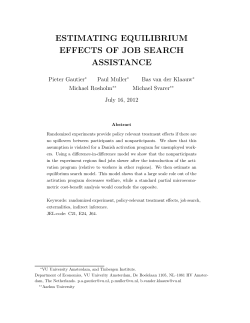 estimating equilibrium effects of job search assistance