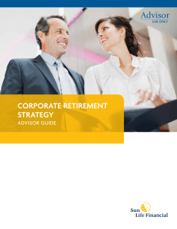 CORPORATE RETIREMENT STRATEGY