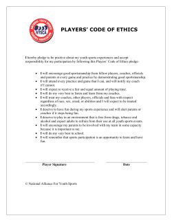 players` code of ethics