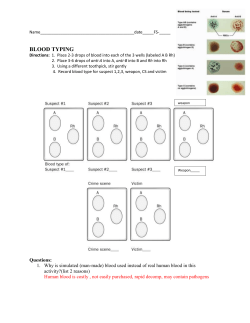 blood typing