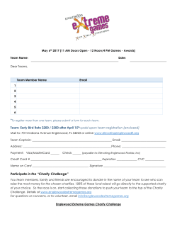 team registration - Englewood Extreme Games