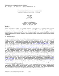 a numerical method for financial decision problems under stochastic