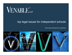 top legal issues for independent schools