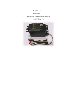 Servo Motor Testing