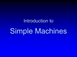 Simple Machines Review