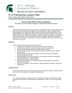 Lesson Plan - KBS GK12 Project