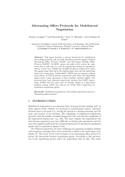 Alternating Offers Protocols for Multilateral Negotiation