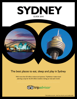 The best places to eat, sleep and play in Sydney