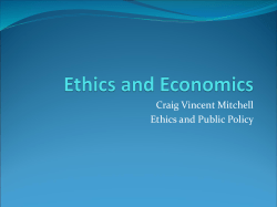 Ethics and Economics
