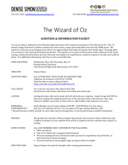 a Full Audition Packet