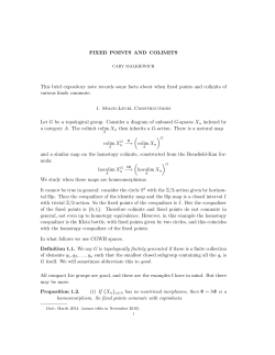 Fixed points and colimits