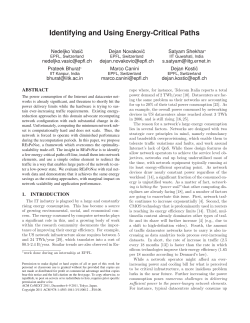 Identifying and Using Energy-Critical Paths
