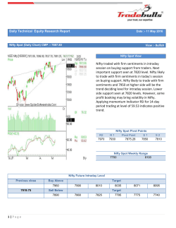 Nifty traded with firm sentiments in intraday session on buying