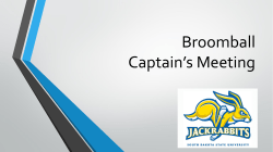 Broom Hockey Manager*s Meeting