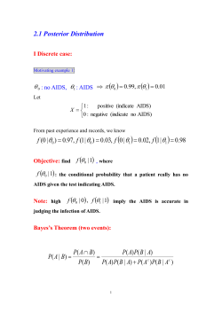 2.1 Posterior distribution