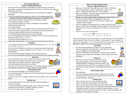 Key Learning Objectives