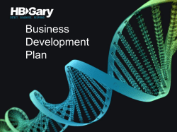 HBGary Business Development Plan 3.00 MiB