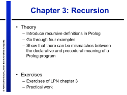 Chapter 3: Recursion