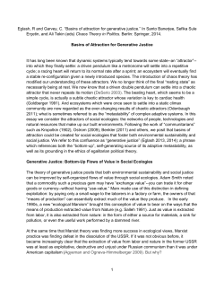 Basins of Attraction for Generative Justice