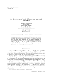 On the existence of cyclic difference sets with small parameters