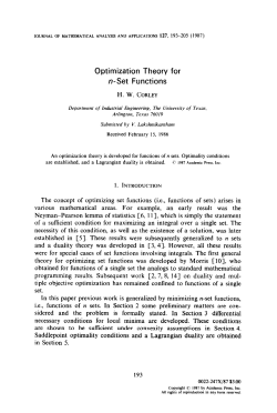 Optimization Theory for n-Set Functions