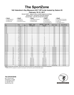 Feb. 10 schedule