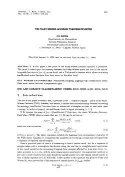 The Paley-Wiener-Levinson theorem revisited