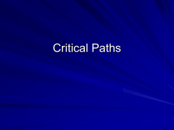 Critical Paths