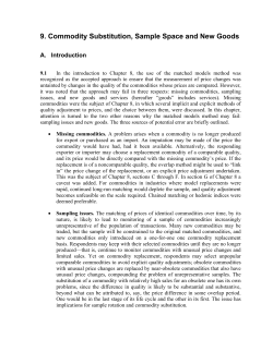 Export and Import Price Index Manual, Chapter 9 Commodity