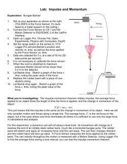 Lab: Impulse and Momentum