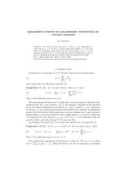 EQUILIBRIUM POINTS OF LOGARITHMIC POTENTIALS ON