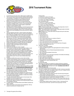 Rush Cup 2016 Tournament Rules - Dynamo-Dash-Youth