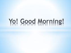 PowerPoint - So To Speak Journal