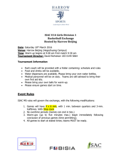 ISAC U14 Girls Division 1 Basketball Exchange Hosted by Harrow