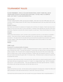 tournament rules