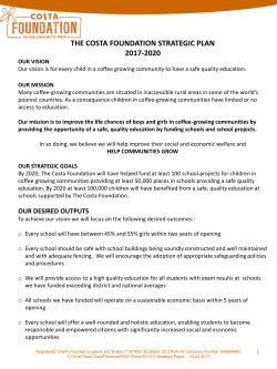 the costa foundation strategic plan 2017-2020