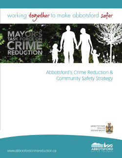 Abbotsford Crime Reduction And Safety Strategy