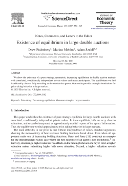 Existence of equilibrium in large double auctions