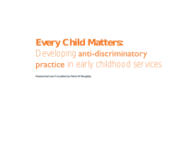 Every Child Matters – Developing anti