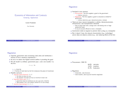 Economics of Information and Contracts