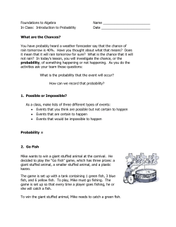Intro to Probability