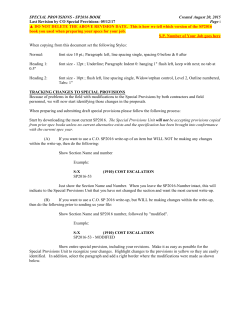 When copying from this document set the following Styles: