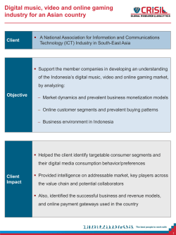 Digital music, video and online gaming industry for an Asian