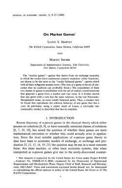 On Market Games`