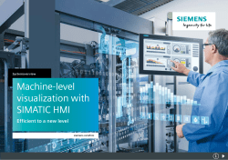 SIMATIC HMI Panels - Efficient to a new level (EN)