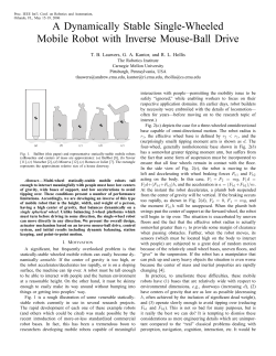 A Dynamically Stable Single-Wheeled Mobile Robot with Inverse
