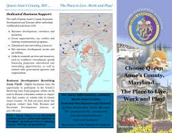 Choose Queen Anne`s County, Maryland &hellip; The Place to Live, Work
