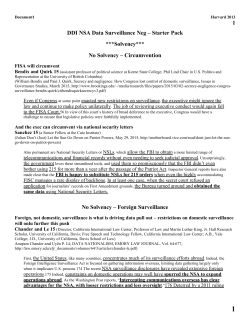 DDI NSA Data Surveillance Neg &ndash; Starter Pack